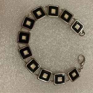 Vintage black and white bracelet